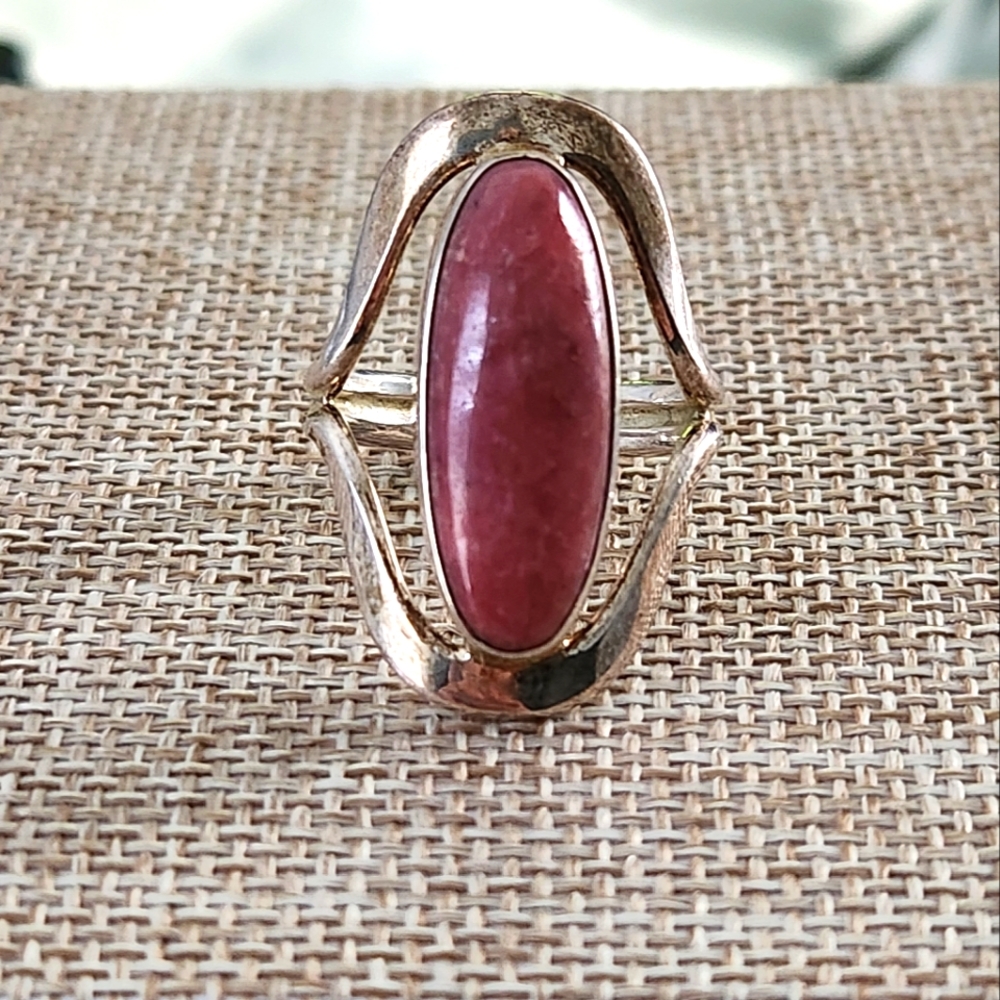 Dominique Dinouart Pink Rhodonite Ring